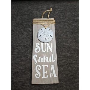 The‎ Spring Shop Sun Sand Sea Beach Theme Wall Hanging 11 x 4 Inches Cute!!